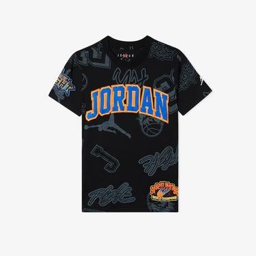  Jordan Jersey Patch Çocuk Siyah T-Shirt