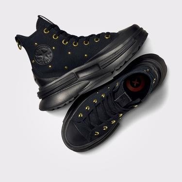  Converse Run Star Legacy Cx Platform Star Studded Kadın Siyah Sneaker