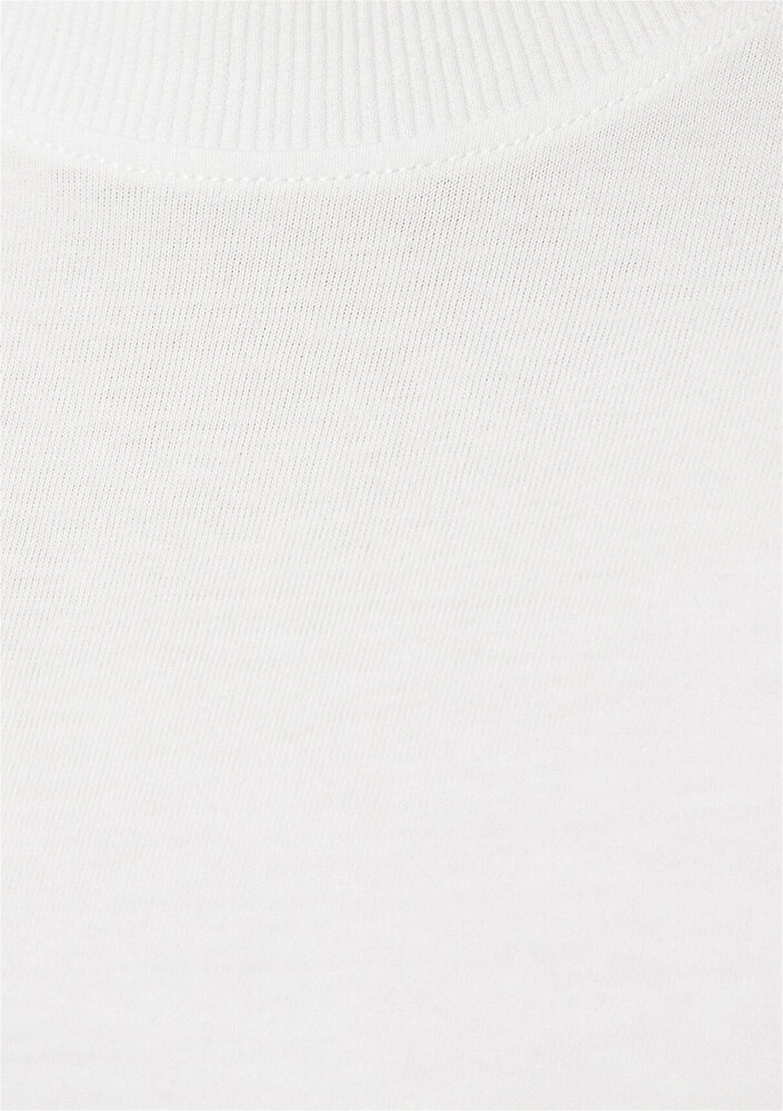 Mavi Beyaz Basic Crop Tişört Crop / Kısa Kesim 1611721-620