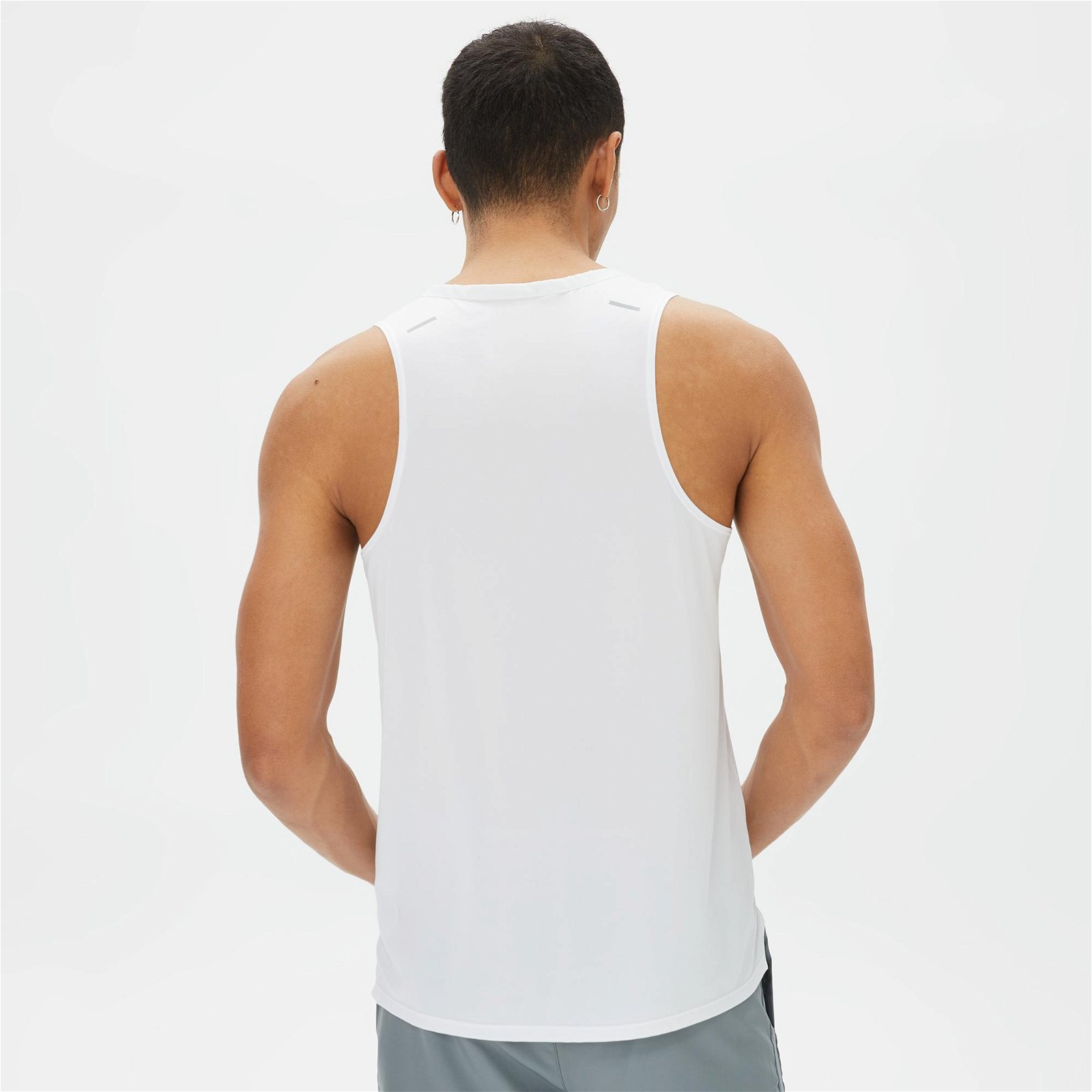 Nike Dri-FIT Rise 365 Tank Erkek Beyaz Kolsuz T-Shirt