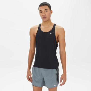  Nike Dri-FIT Fast Singlet Erkek Siyah Kolsuz T-Shirt