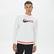 Nike Sportswear Swoosh Air Crew Fleece Erkek Siyah Uzun Kollu T-Shirt