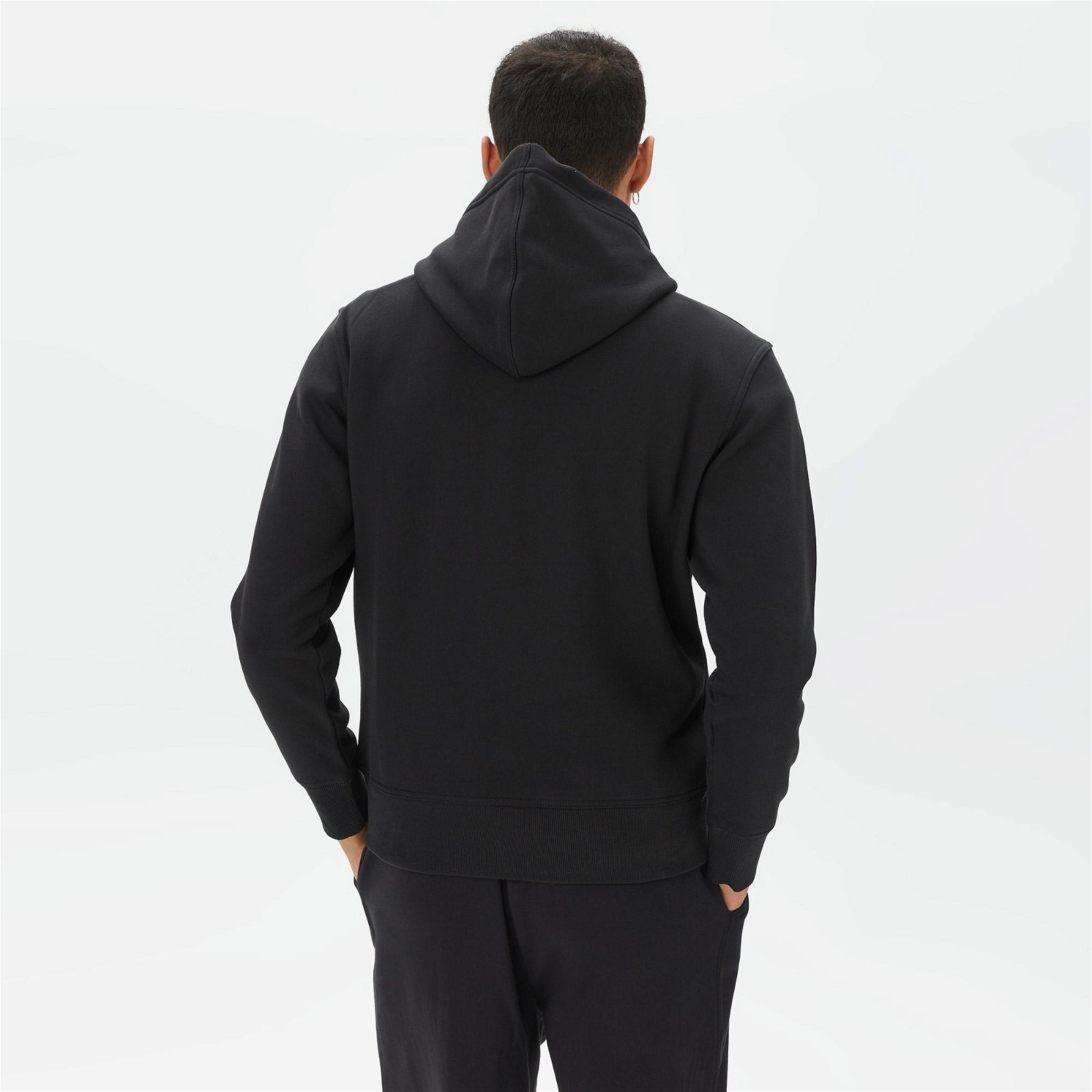 Calvin Klein Jeans Stencil Blocking Logo Hoodie Erkek Siyah Sweatshirt
