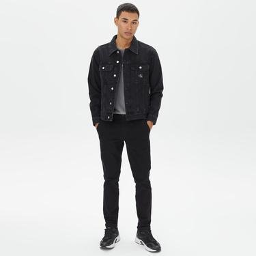  Calvin Klein Jeans Regular 90'S Denim Erkek Siyah Mont