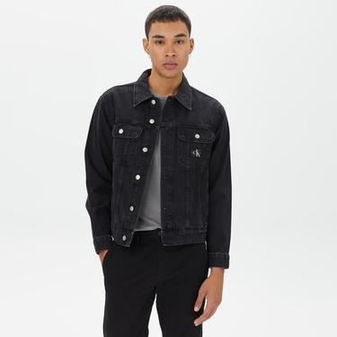  Calvin Klein Jeans Regular 90'S Denim Erkek Siyah Mont