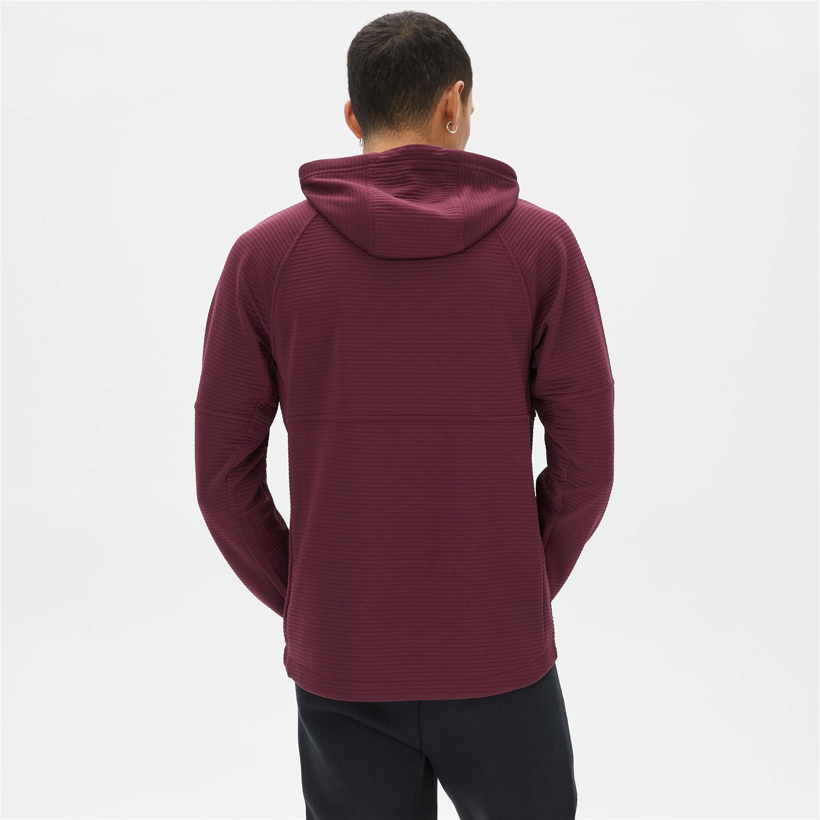 Nike Pro Dri-FIT Fleece Erkek Bordo Sweatshirt