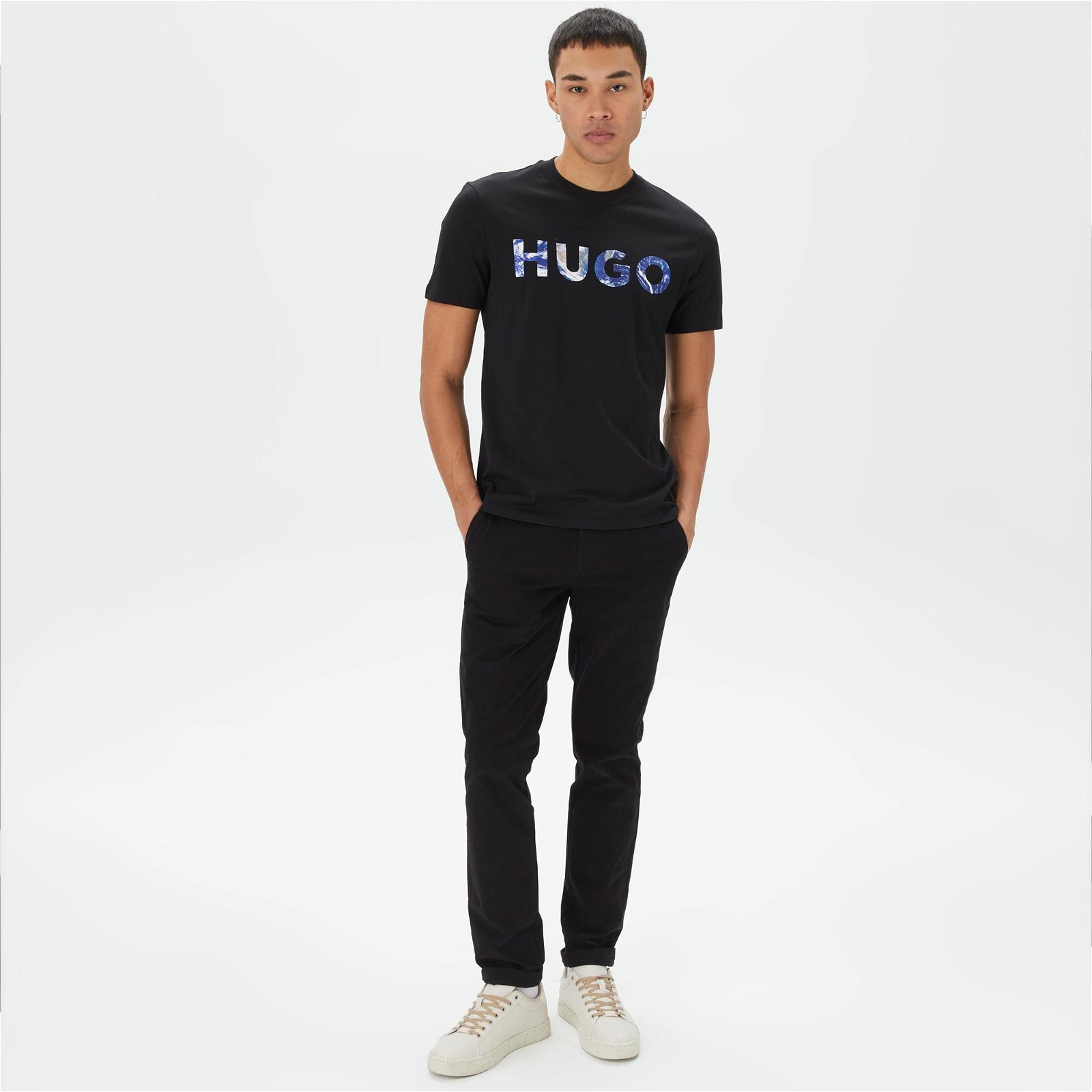 Hugo Dhled Erkek Siyah T-Shirt