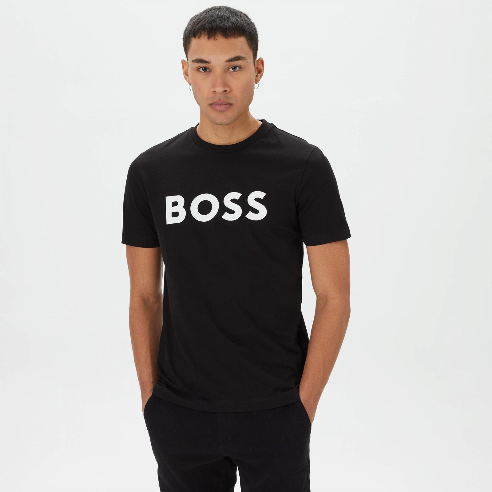 Boss Tiburt Erkek Siyah T-Shirt