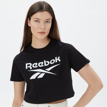  Reebok Identity Big Logo Kadın Siyah Kısa Kollu T-Shirt