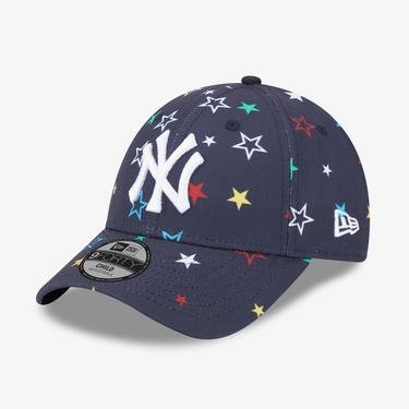  New Era New York Yankees Child All Over Print 9FORTY Çocuk Lacivert Şapka