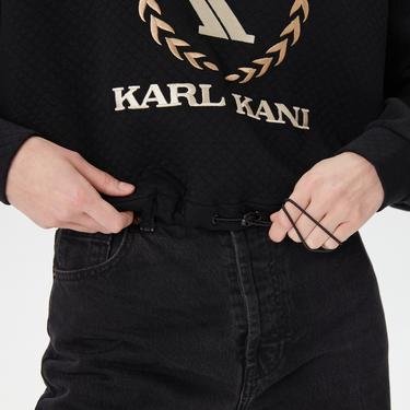  Karl Kani Signature Kadın Siyah Sweatshirt