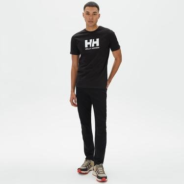  Helly Hansen Logo Erkek Siyah T-Shirt