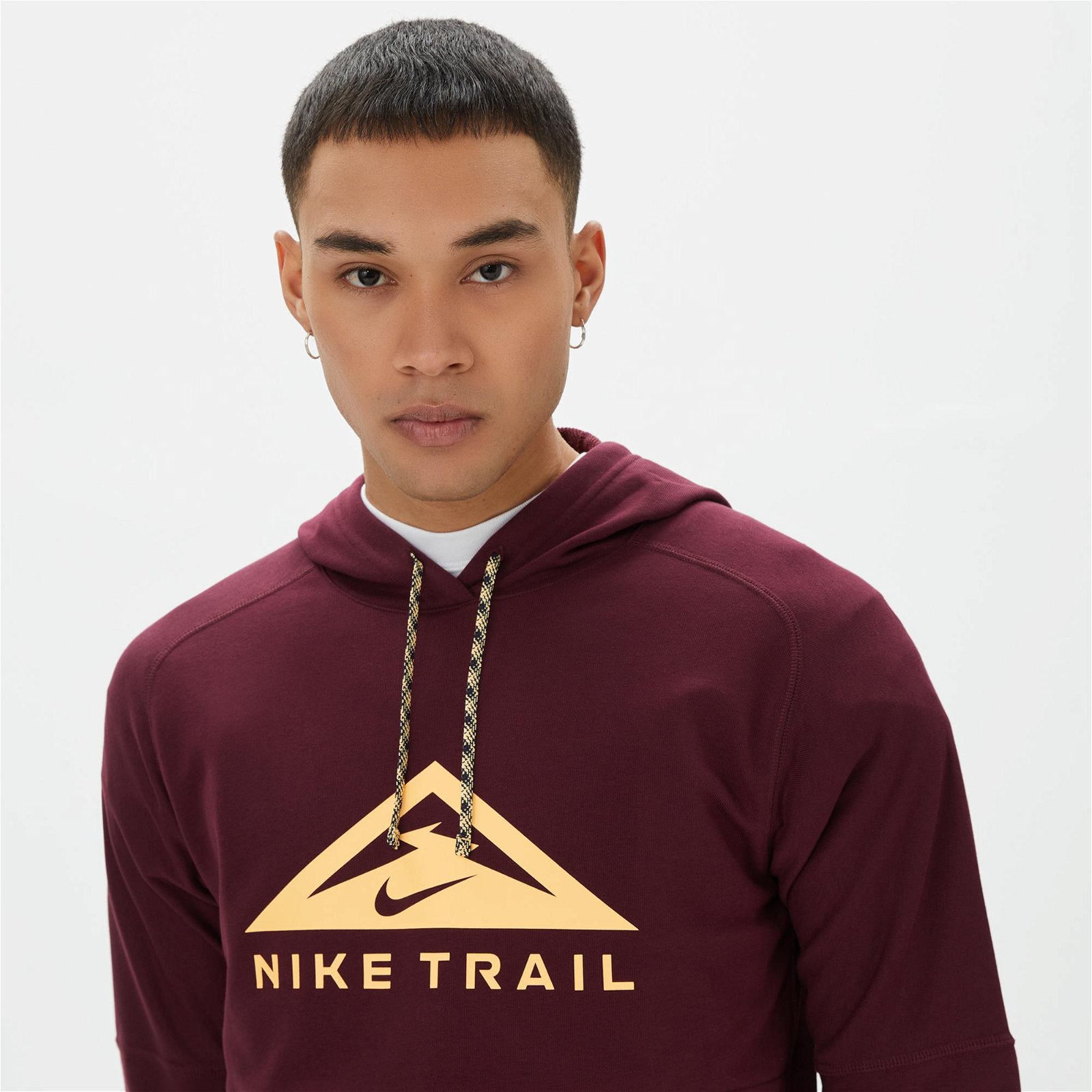 Nike Dri-FIT Trail Magic Hour Hoodie Erkek Bordo Sweatshirt