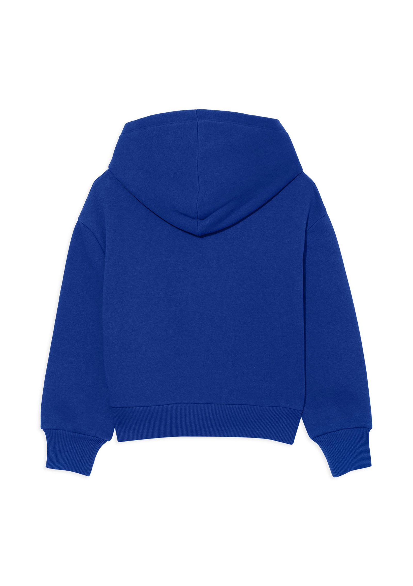 Mavi Mavi Logo Baskılı Mavi Kapüşonlu Sweatshirt 6610110-70896