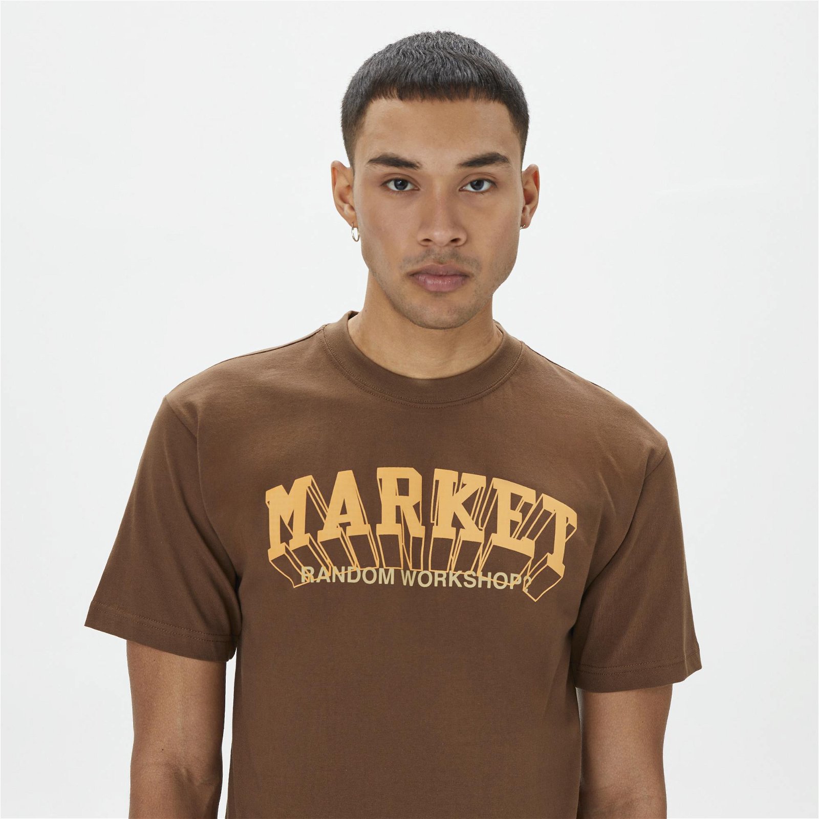 Market Super Market Erkek Kahverengi T-Shirt