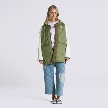  Vans Peake Quilted Kadın Yeşil Ceket