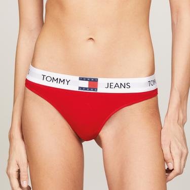  Tommy Jeans Thong Kadın Kırmızı Külot