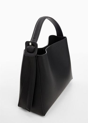  Mango Kadın Toka Detaylı Shopper Çanta Siyah