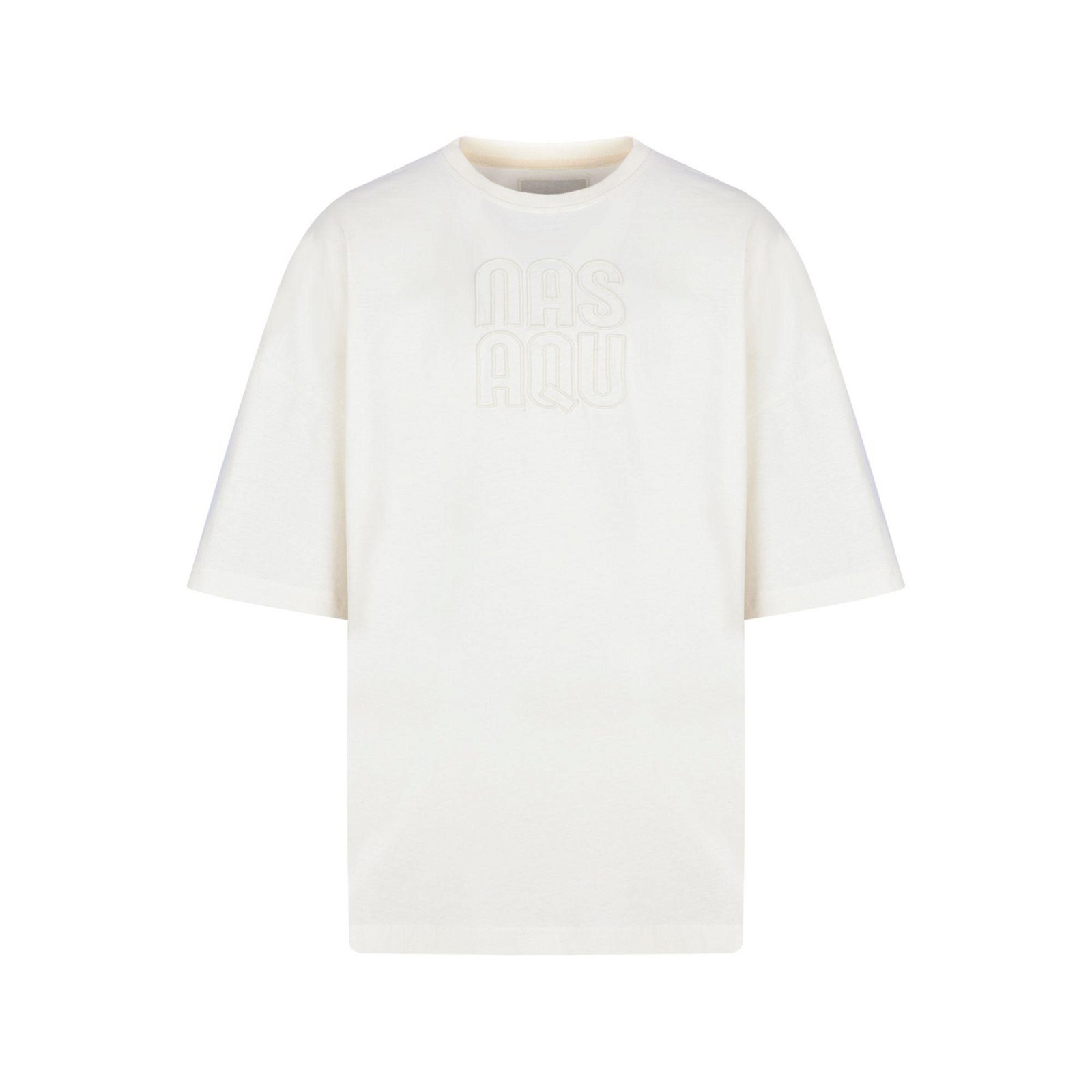 Nasaqu Unisex Oversize Krem T-Shirt