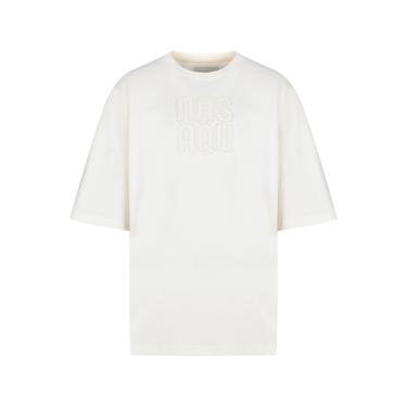  Nasaqu Unisex Oversize Krem T-Shirt