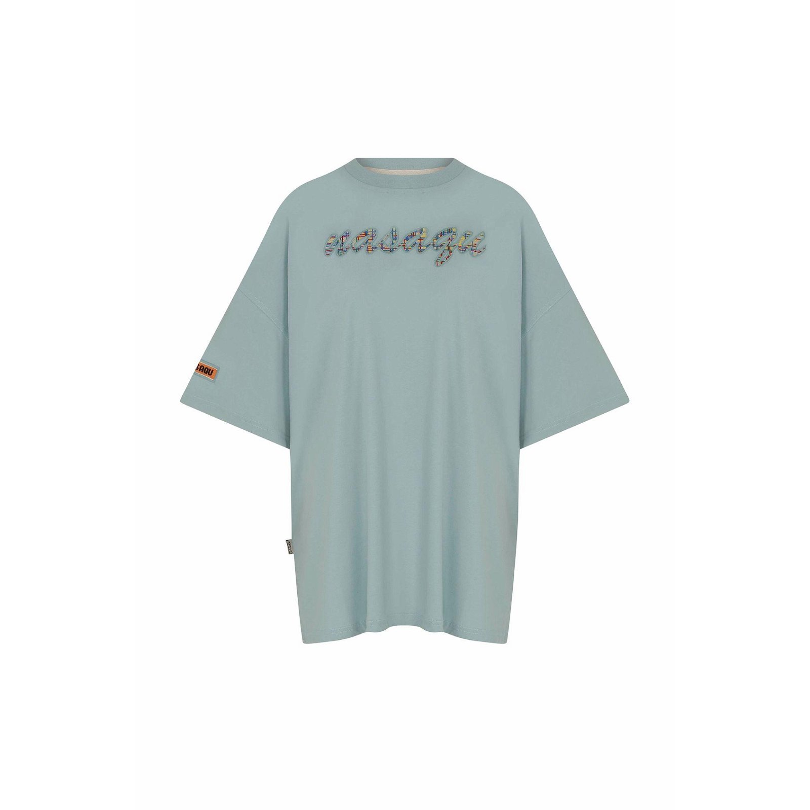 Nasaqu Kadın Zini Süper Oversize Sırtı Yırtmaçlı Aero Mint T-Shirt