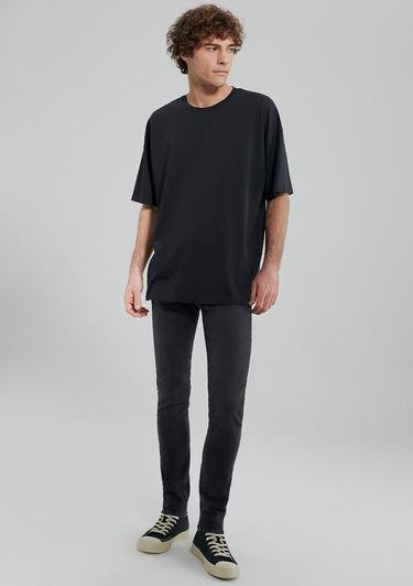  Mavi 2li Oversize Siyah Basic Tişört Seti Oversize / Geniş Kesim 0612162-900