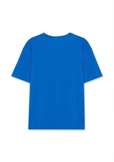  Mavi Sonic Baskılı Mavi Tişört Regular Fit / Normal Kesim 6610159-70913