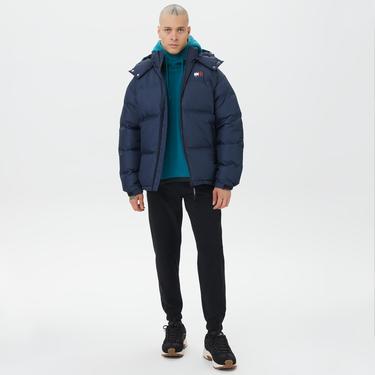  Tommy Jeans Alaska Protect Puffer Erkek Lacivert Mont