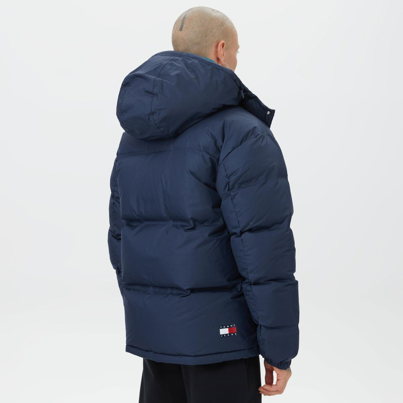 Tommy Jeans Alaska Protect Puffer Erkek Lacivert Mont