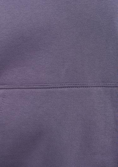  Mavi Kapüşonlu Mor Basic Sweatshirt 167299-70608