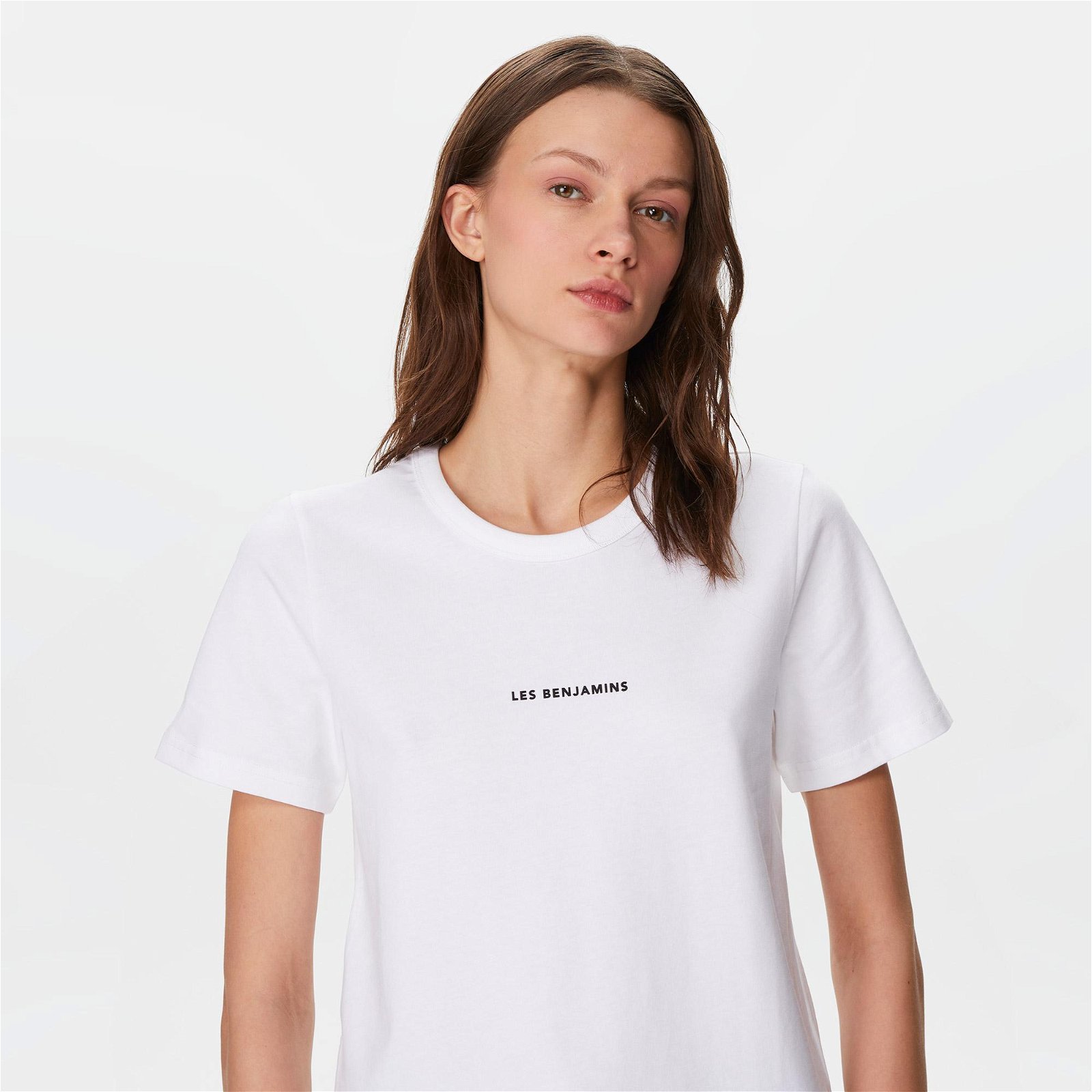 Les Benjamins Regular 402 Unisex Beyaz T-Shirt