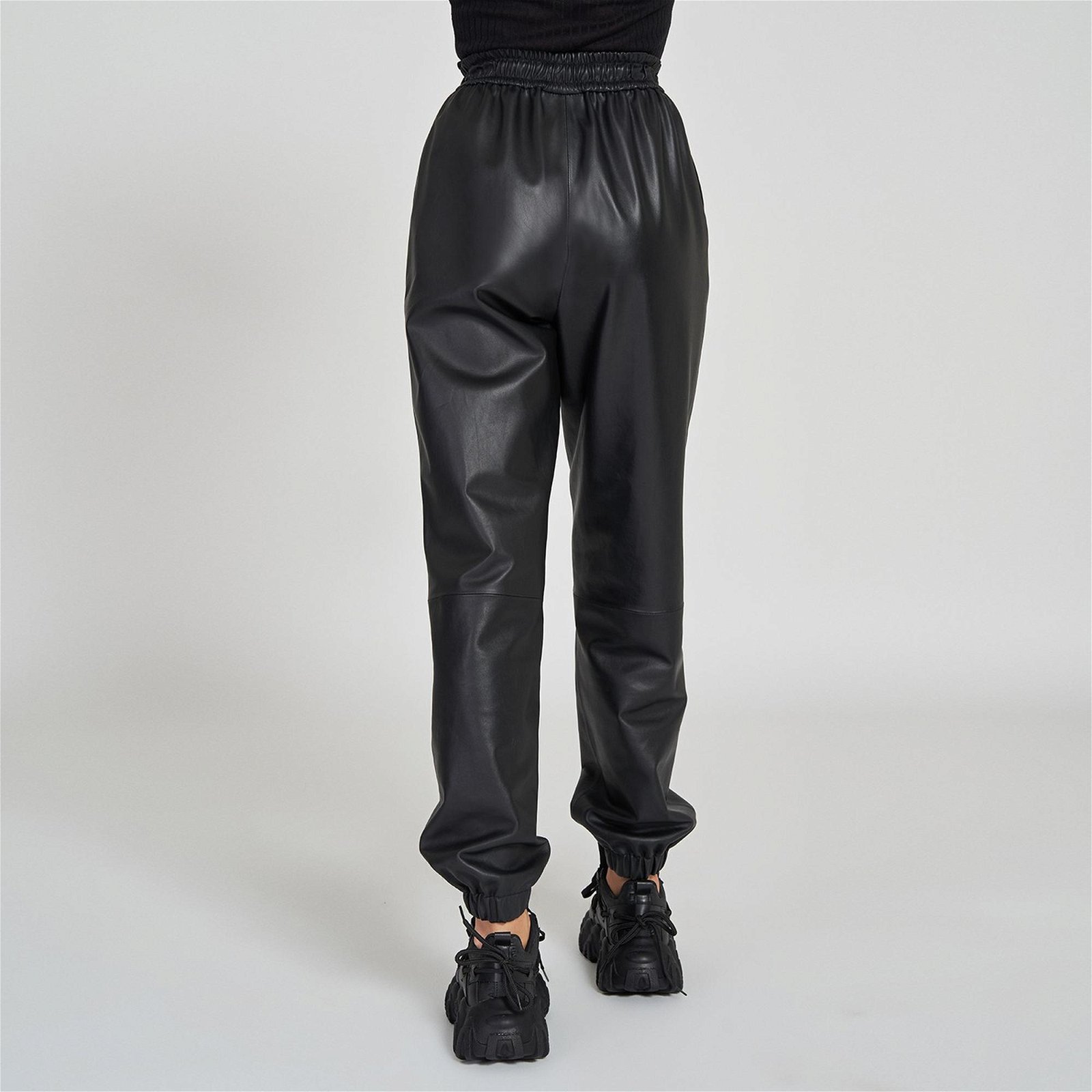 Rhonda Siyah Kadın Deri Pantolon