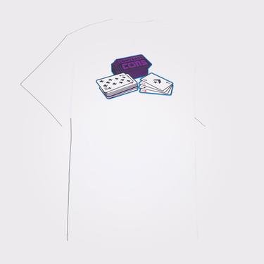  Converse Cons Card Skate Erkek Beyaz T-Shirt