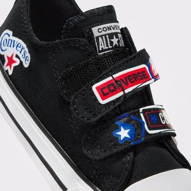 Converse Chuck Taylor All Star Easy On Sticker Stash Çocuk Siyah Sneaker