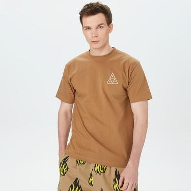  HUF Set Tt Kısa Kollu Erkek Kahverengi T-Shirt