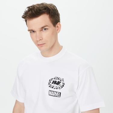  HUF Galactic Tees Erkek Beyaz T-Shirt