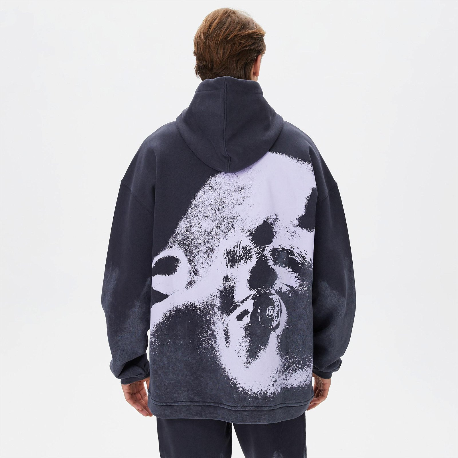 Les Benjamins 001 Unisex Lacivert Oversized Hoodie Sweatshirt