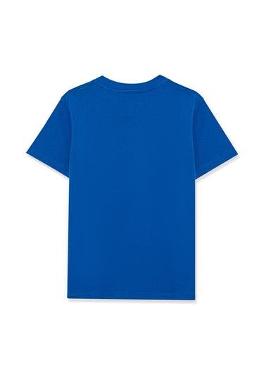  Mavi Batman Baskılı Mavi Tişört Regular Fit / Normal Kesim 6610157-70895