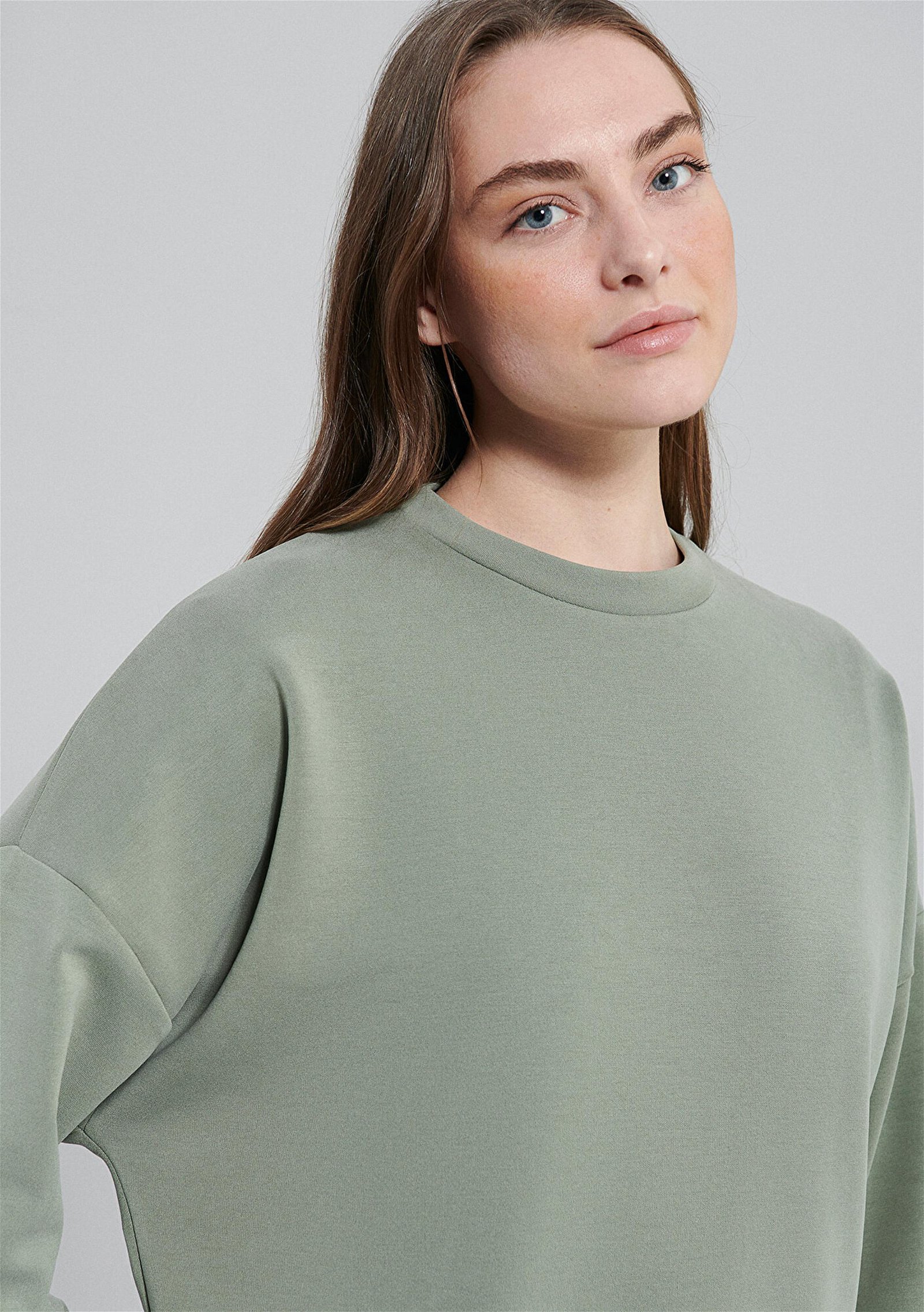 Mavi Lux Touch Yeşil Modal Sweatshirt 168837-71841