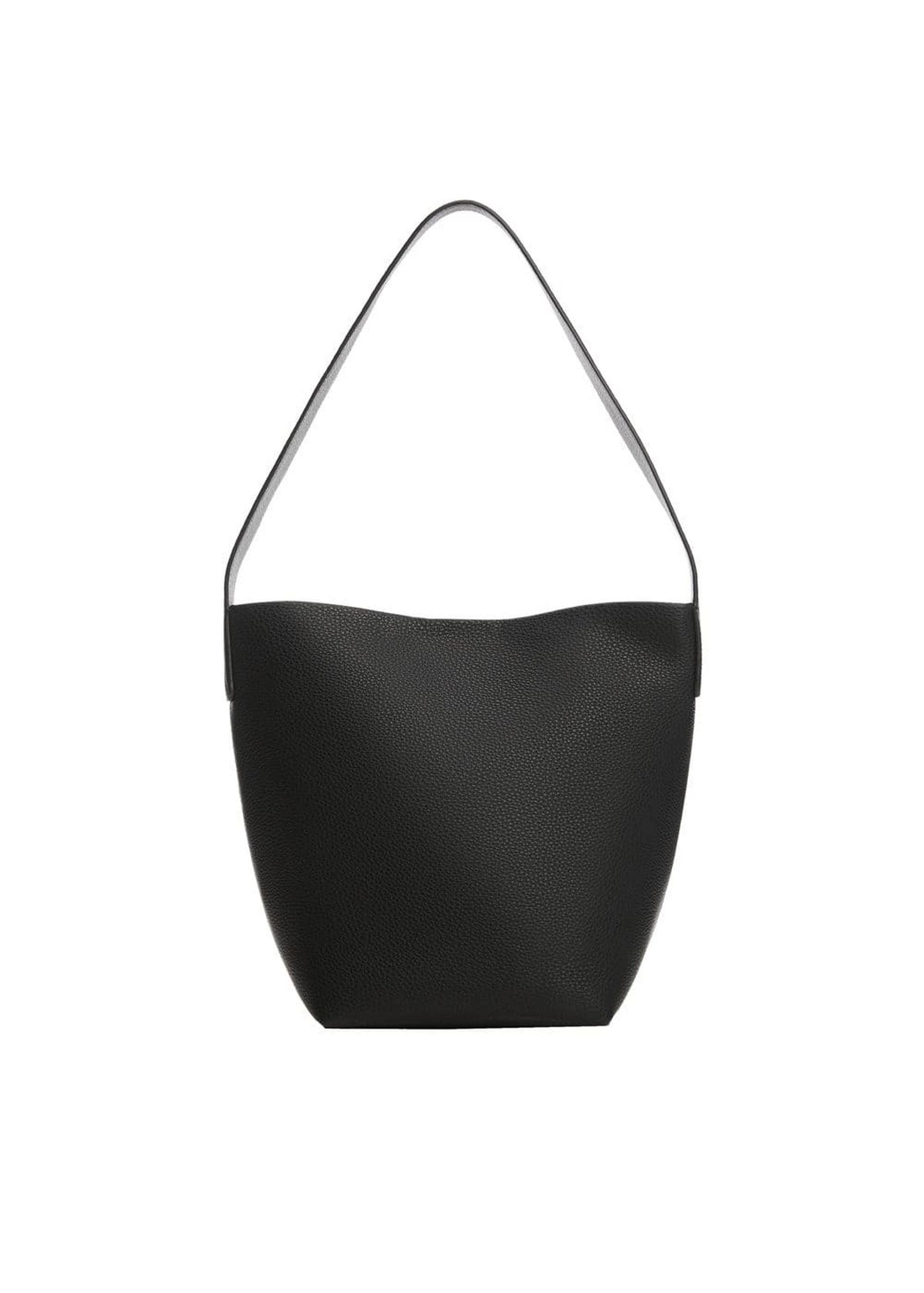 Mango Kadın Deri Görünümlü Bucket Çanta Siyah