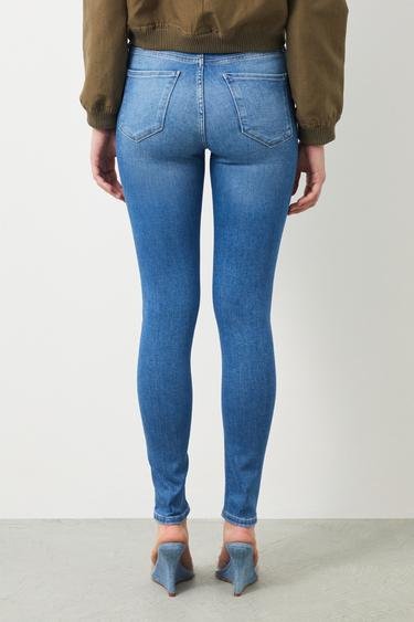  Ra Denim Kadın Buz Mavi Skinny Fit Sıra Jean Pantolon