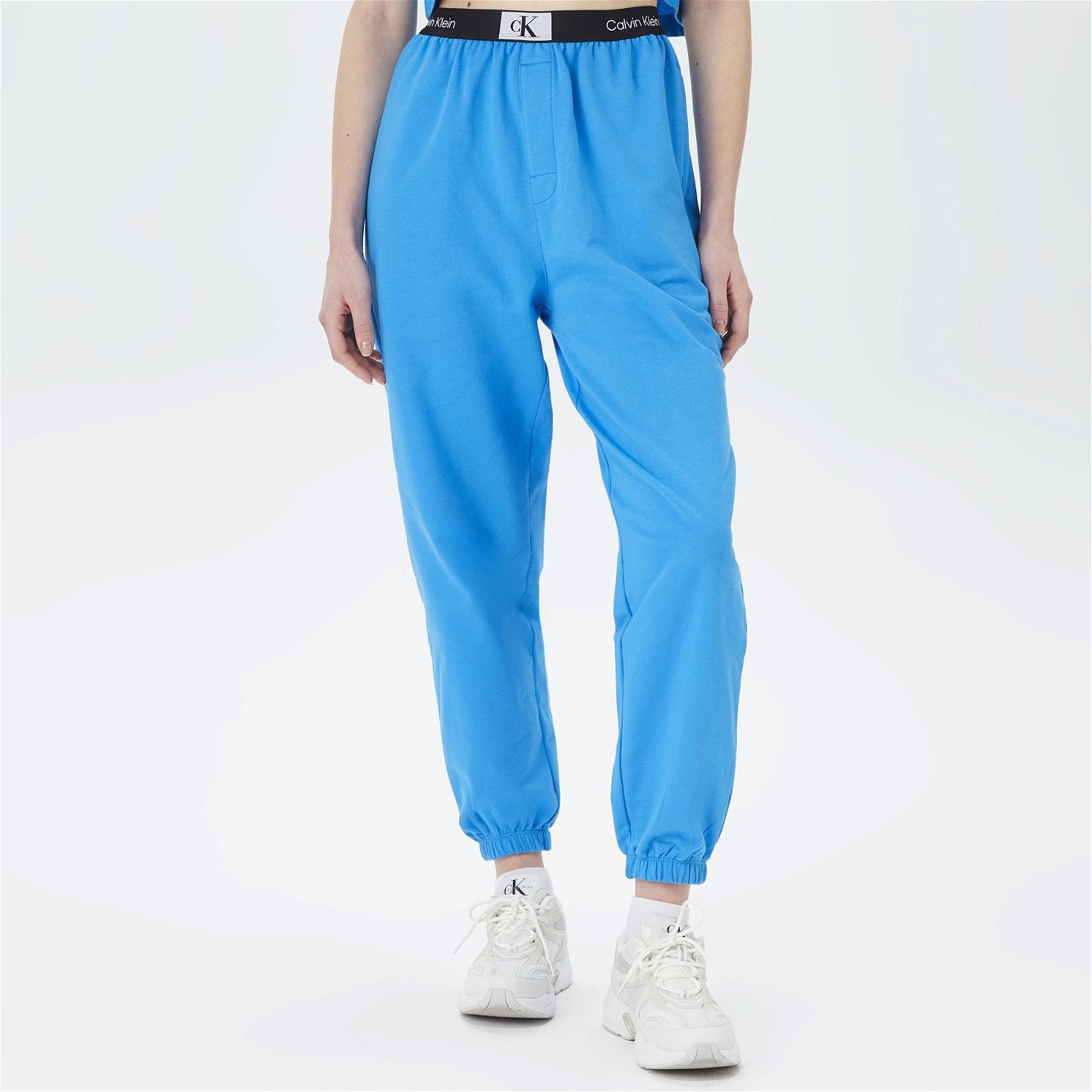 Calvin Klein Jogger Kadın Mavi Pantolon