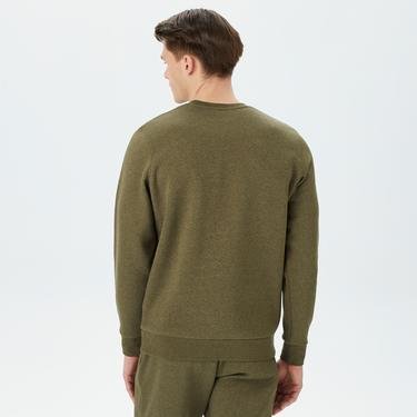 Under Armour Essential Fleece Crew Erkek Yeşil Sweatshirt