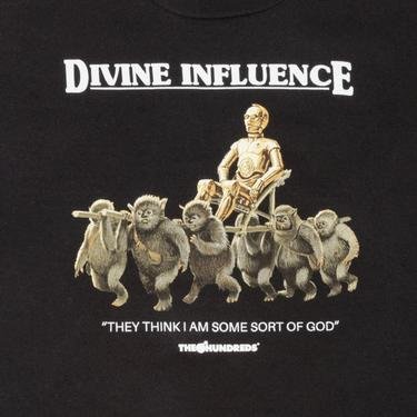  The Hundreds Divine Influence Erkek Siyah T-Shirt