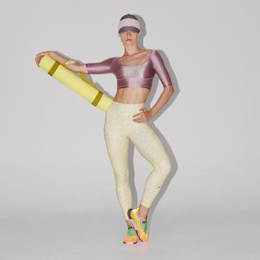  adidas x by Stella McCartney Asmc Tpr Ol 7/8 Kadın Sarı Tayt