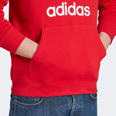  adidas Trefoil Hoodie Erkek Kırmızı Sweatshirt