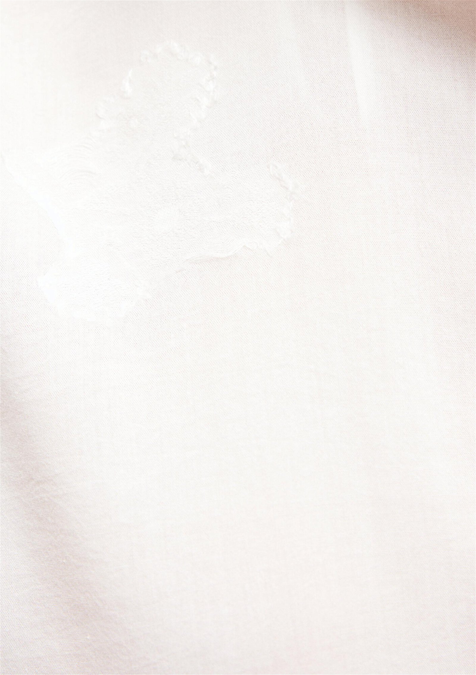Mavi Baskılı Beyaz Gömlek Regular Fit / Normal Kesim 1210690-70057