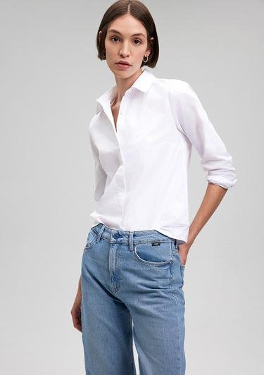  Mavi Beyaz Gömlek Slim Fit / Dar Kesim 1210681-620