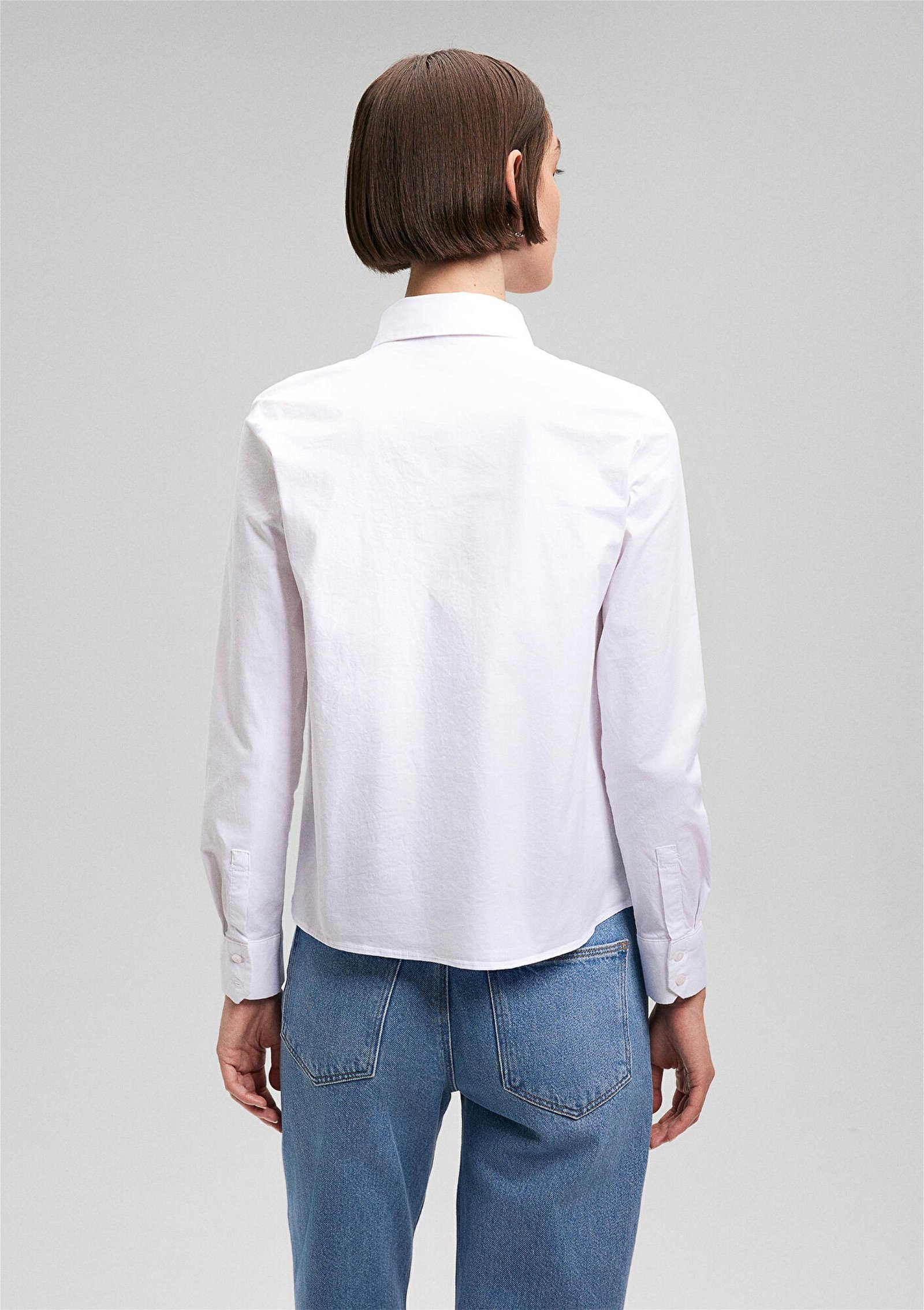 Mavi Beyaz Gömlek Slim Fit / Dar Kesim 1210681-620