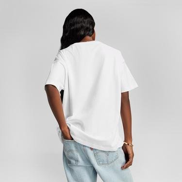  Converse Oversized Wordmark Kadın Beyaz T-Shirt